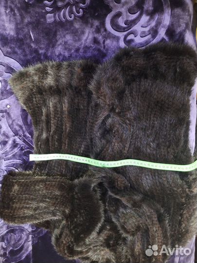 Шуба из норки вязанка 44 46 48