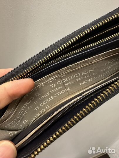 Кожаный кошелек TJ, состояние нового