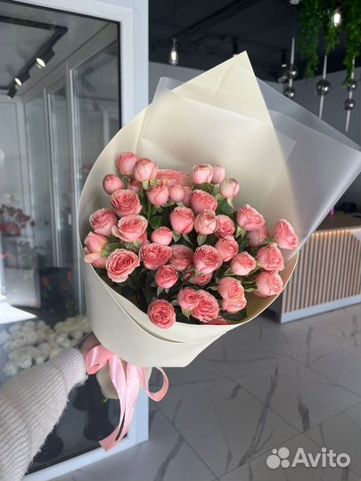 Кустовые пионовидные розы