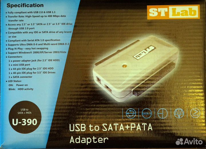 Adapter usb to SATA pаta