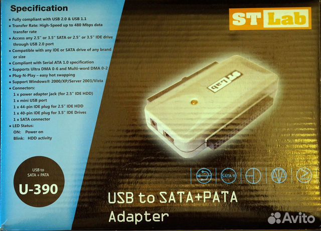 Adapter usb to SATA pаta