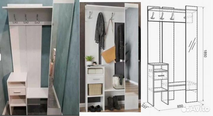 Прихожая Агата (Рамух белый)