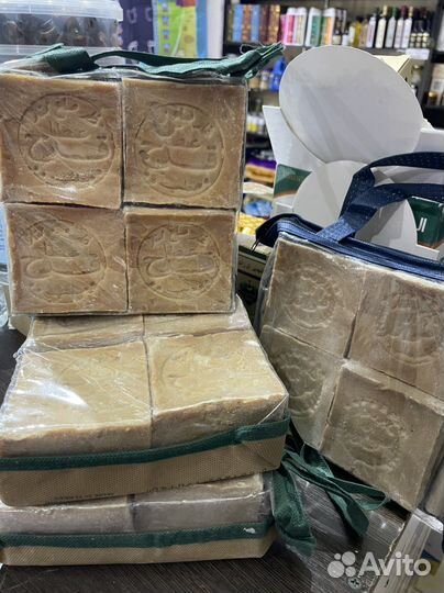Набор натуральное сирийское мыло(Алеппо)(4 шт)