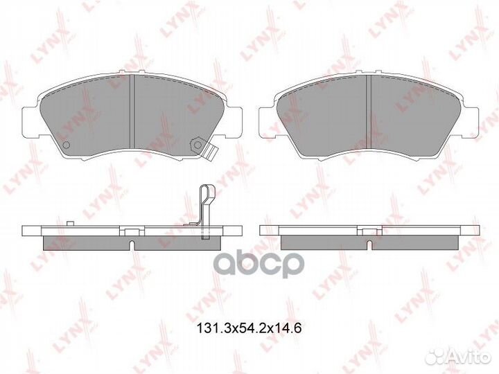 Колодки тормозные дисковые передние BD-3407