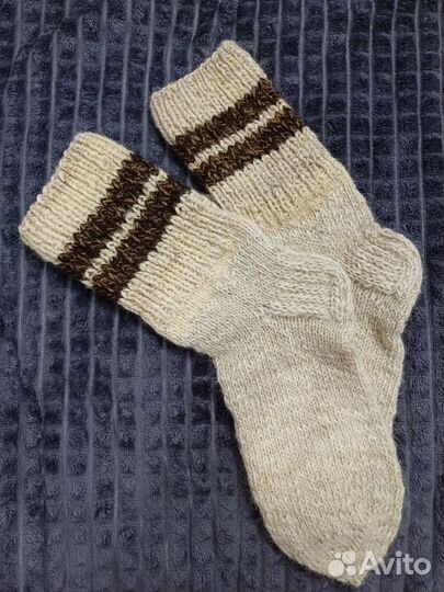 Носки вязаные ручной работы из шерсти