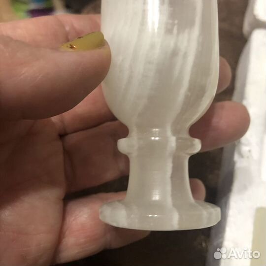 Рюмки из белого камня