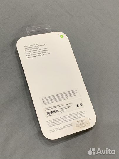 iPhone X оригинальный чехол Silicone Case Black