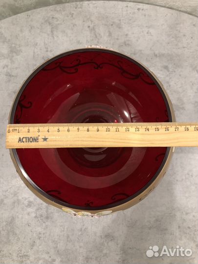 Ваза чешское стекло