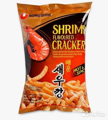 Чипсы Нонг шим со вкусом острой креветки