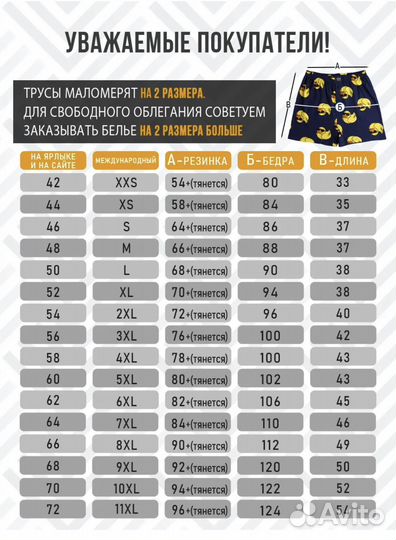 Трусы мужские семейные