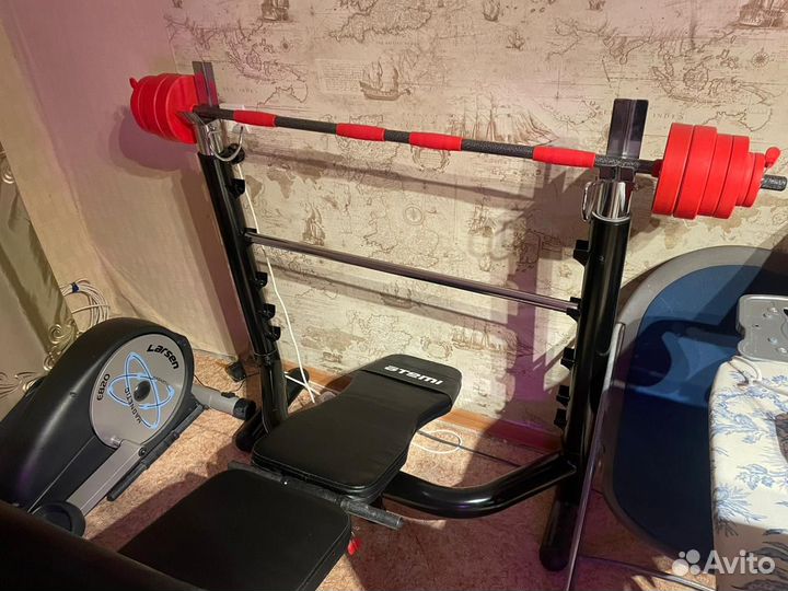 Скамья профессиональная под штангу atemi