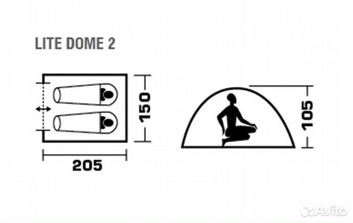Палатка туристическая 2 местная