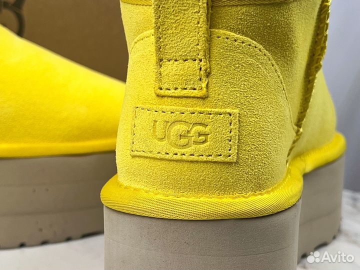 Угги на платформе UGG Ultra Mini Yellow