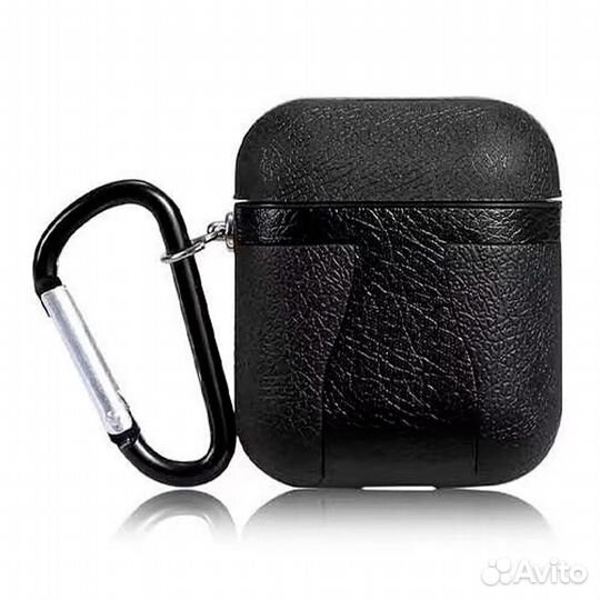 Чехол TPU-Кожа Для AirPods, Черный