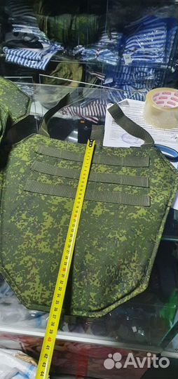 Напашник зеленый пиксель с защитой