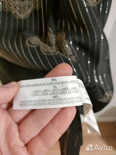 Шелковый сарафан Massimo Dutti 38