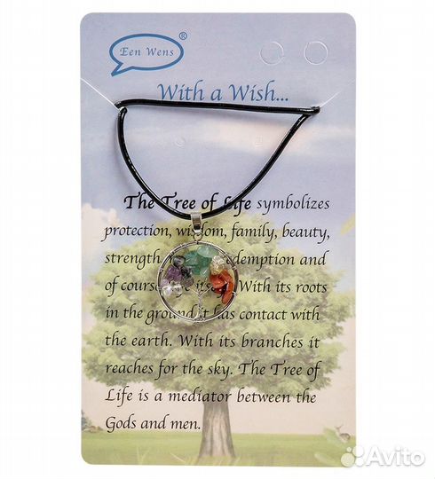 Кулон с камнями 7 минералов A2132654