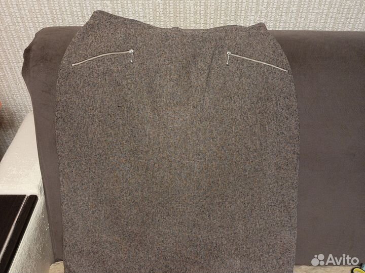 Юбка длинная шерсть,52