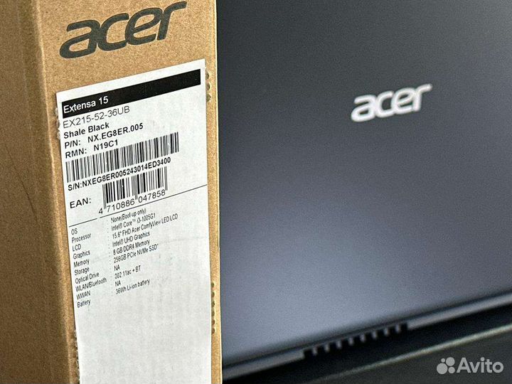 Новый ноутбук i3-1005g1/ssd-256/озу-8