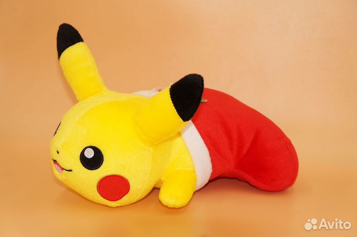 Мягкая Игрушка Pokemon Pikachu Пикачу в новогоднем