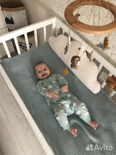 Кроватка Happy baby Mirra 120*60 + маятник +