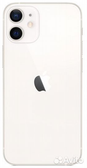 Задняя крышка для iPhone 12 mini Белый (стекло, ши