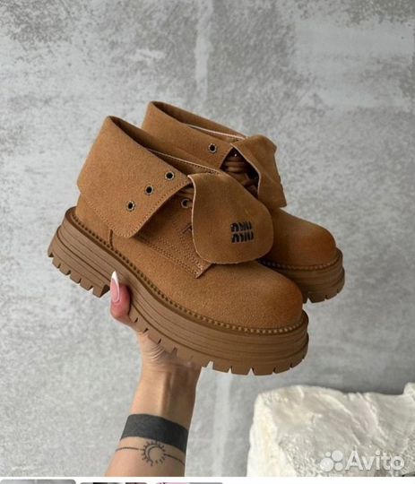 Ботинки женские зимние, miu miu