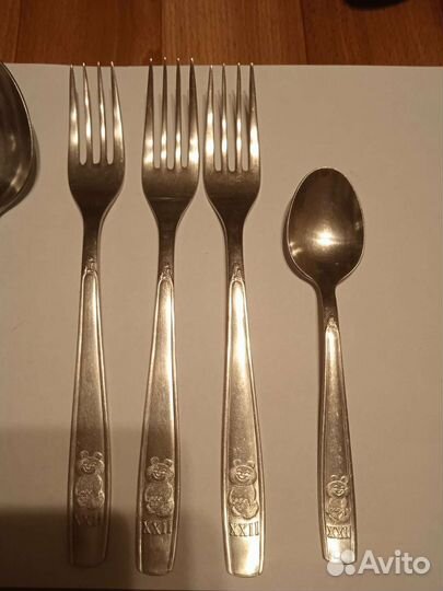 Вилки мишка Олимпийский, столовые принадлежности