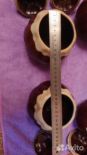 Горшки керамические с крышкой б/у