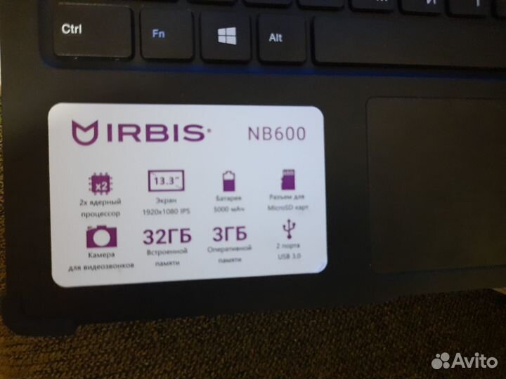 Смартбук Irbis NB600