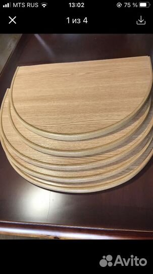 Полка настенная светлый дуб