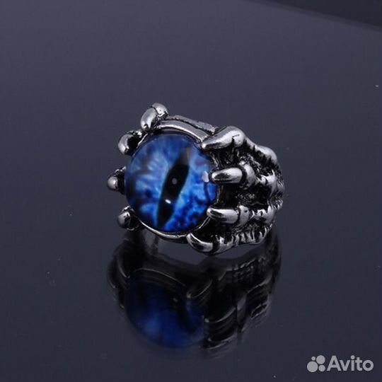 Кольцо большое Глаз Дракона (микс) (Красный)