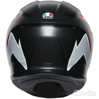 Мотошлем AGV K-6 Multi Flash Matt Black/Grey/Red