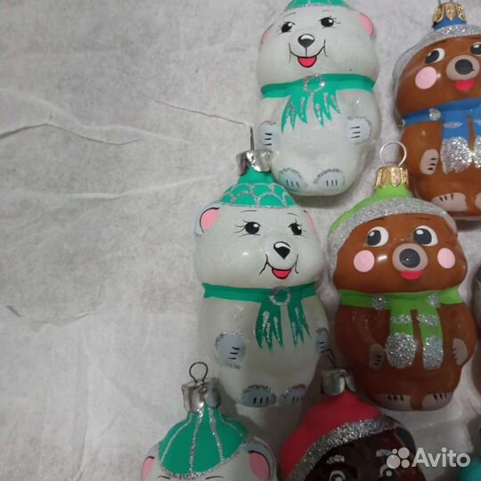 Елочные игрушки стекло