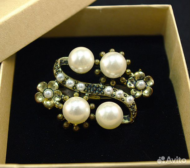 Винтажная брошь Чехословакия 80гг