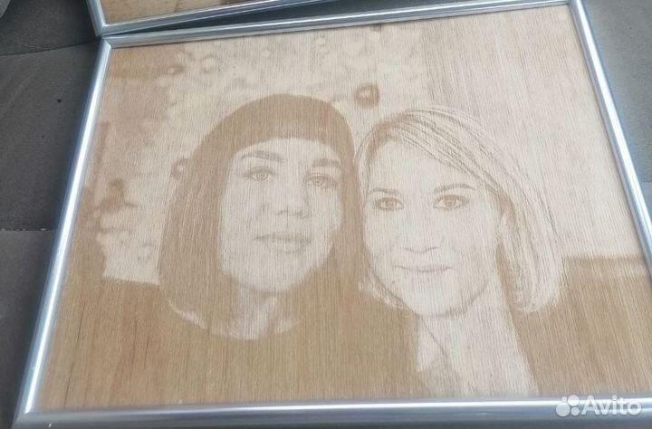 Выжигание портретов по дереву