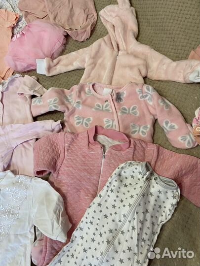 Детские вещи на девочку 0-3 месяца