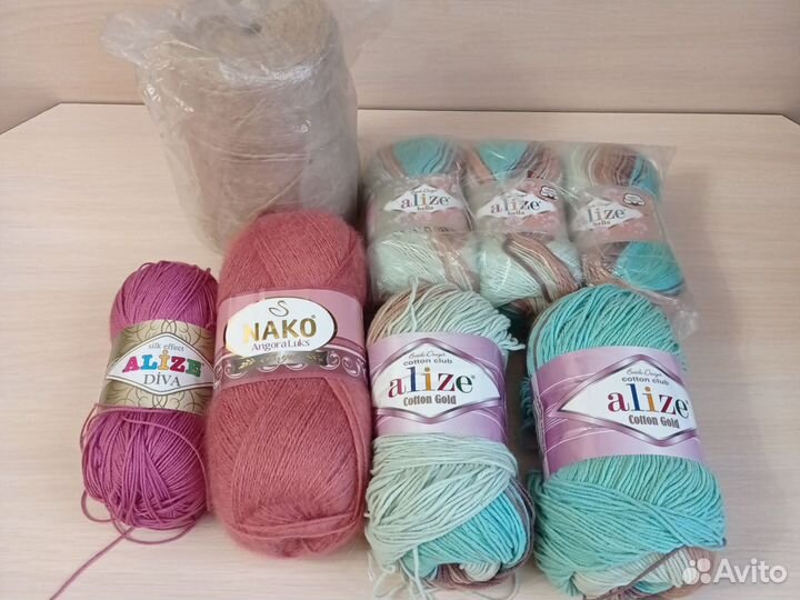 Джутовая нить и пряжа для вязания