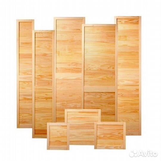 Двери жалюзийные, фасады