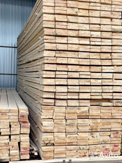 Доска обрезная 25х100х6000мм 1 сорт ГОСТ