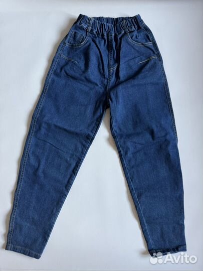 Новые джинсы для мальчика 140 широкие джинсы