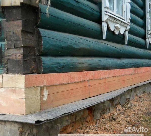 Ремонт фундамента и подъем дома