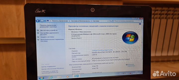 Нетбук Asus eee pc