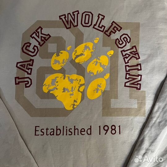 Rare Big logo худи Jack Wolfskin оригинал