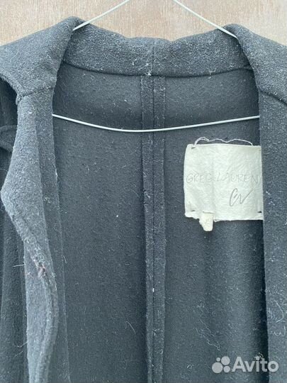 Подиумное пальто Greg Lauren