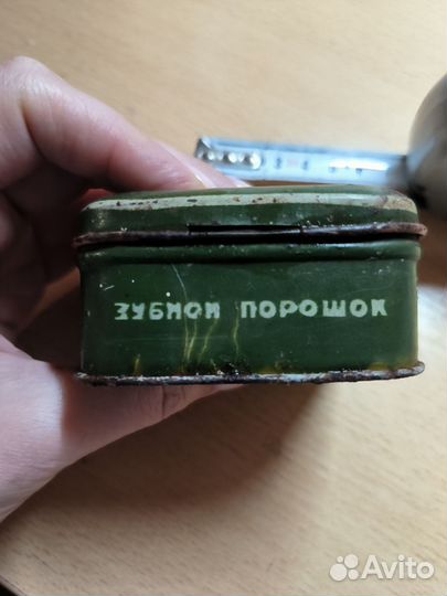 Банка жестяная зубной порошок ленинград СССР