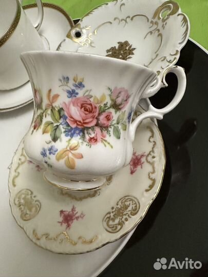 Посуда.Фарфор.из Германии.Блюда.Чайные пары.Новые