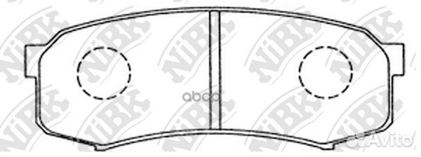 Колодки тормозные дисковые зад PN1243 NiBK