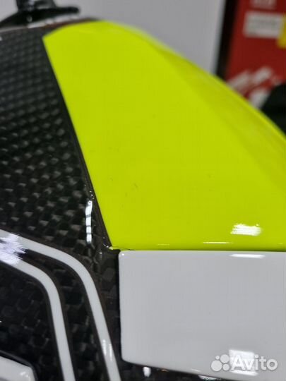 Acerbis steel carbon White/Yellow, XL