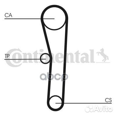 Ремень зубчатый CT1008 CT1008 Continental